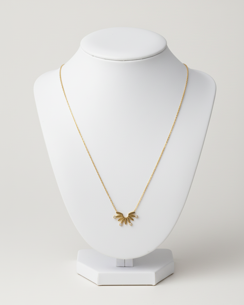 Choker with Gold Pendant