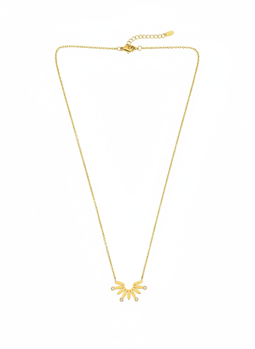 Choker with Gold Pendant 4