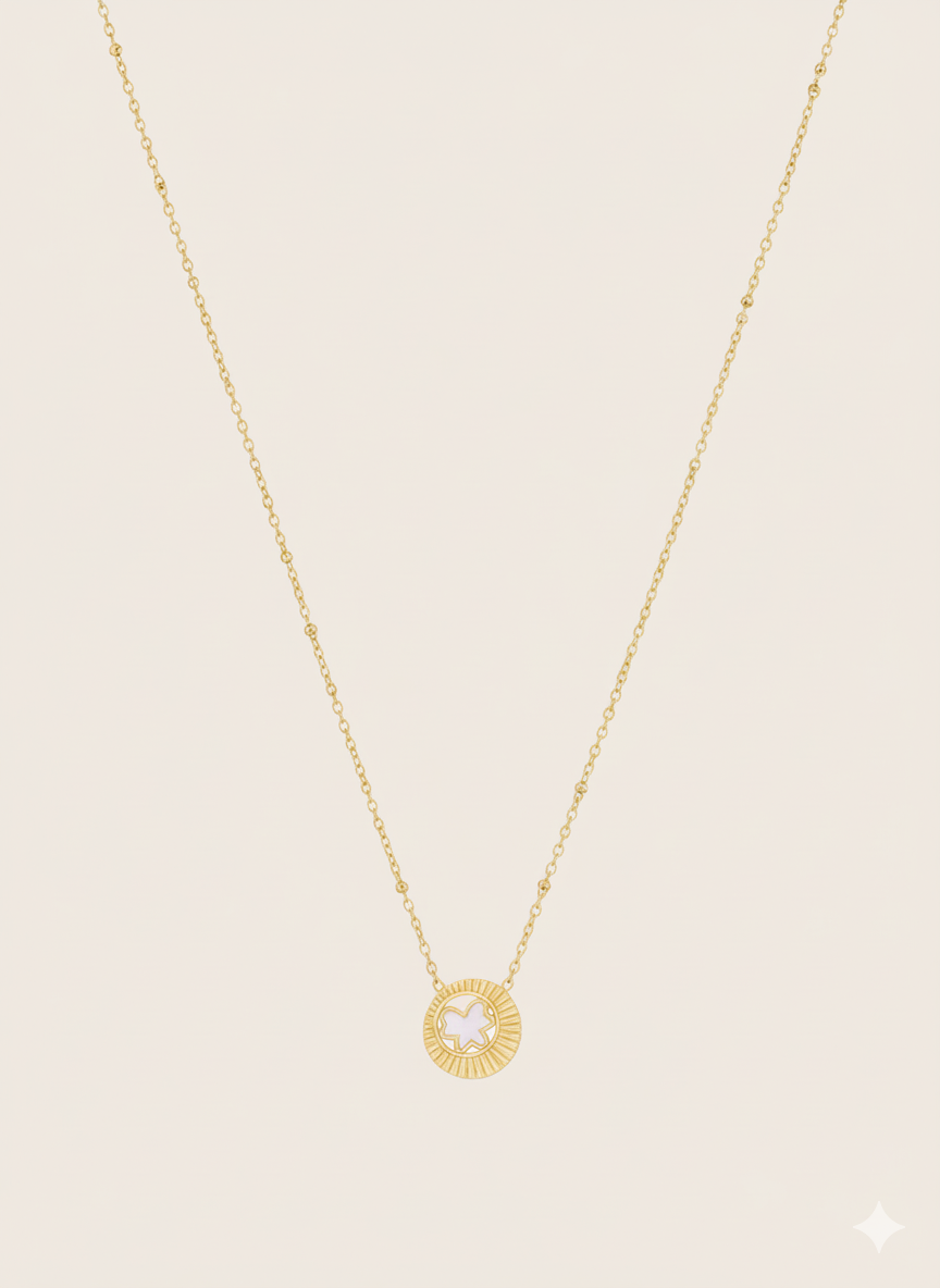 Gold Bird Necklace 3